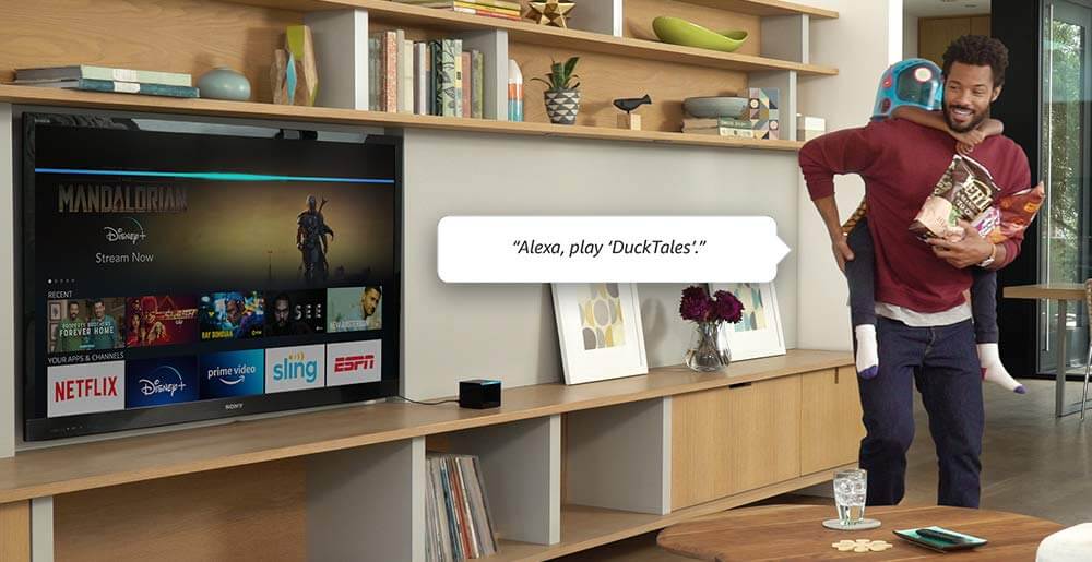 nctc-supplier-amazon_firetv-aftv5 Customer using Fire TV voice control with Amazon Alexa