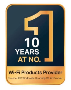 nctc-supplier-tp_link-10YearsLabel TP-Link Number 10 years at No 1 WiFi products provider award label
