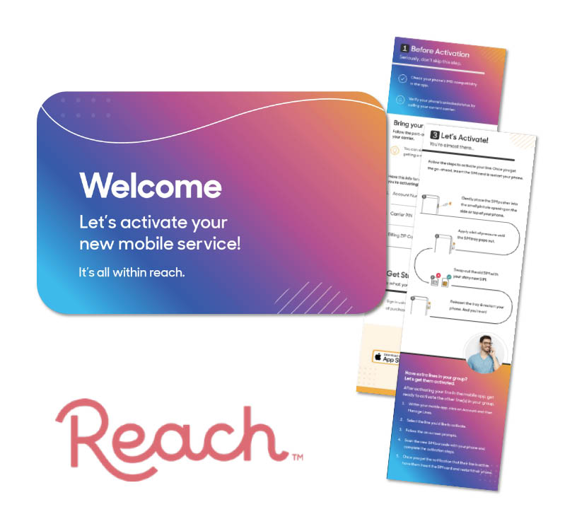 Reach platform mockup